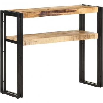 vidaXL Console Table 90x30x75 cm Rough Mango Wood