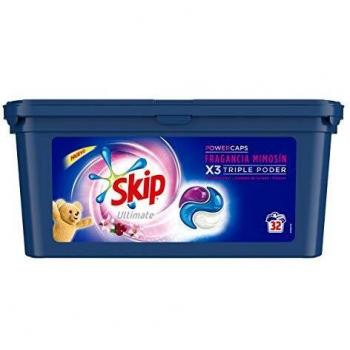Skip Ultimate 3en1 Detergente Capsulas Fragancia Mimosín 32lav