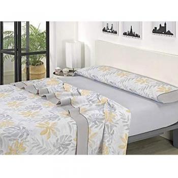 Mora - Juego sábanas J11. Cama 135 cm. Gris