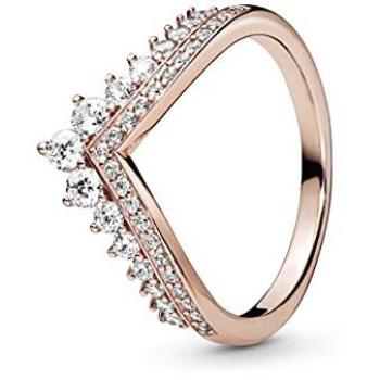 Anillo Deseo Clásico Princesa de Pandora en Oro Rosa de 14K con Zirconia Cúbica - Talla 60