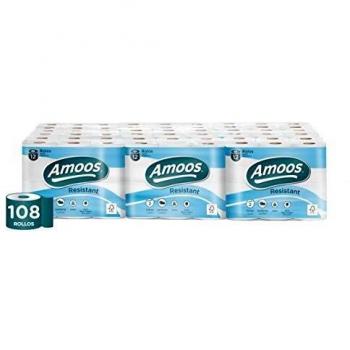 Amoos Papel Higiénico 2 Capas Resistant 108 Unidades 4006 g