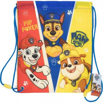 Bolsa Mochila con Cuerdas The Paw Patrol Pup Power Infantil - diseño colorido, material resistente, capacidad adecuada para niños, cordones ajustables, fácil de llevar