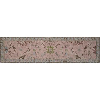 Alfombra de algodón rosa DKD Home Decor (60 x 240 x 1 cm)