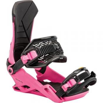 Nitro Team Binding Factory Craft L - Fijaciones de Snowboard para hombres, modelo 2025, color rosado, talla Large