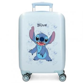 Maleta de Cabina Rígida Disney Happy Stitch 50 cm Azul 33L para Niños