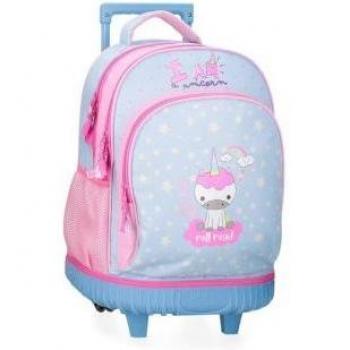 Mochila con ruedas I am a unicorn 2R azul