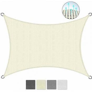 Toldo Parasol Cuadrangular Crema 400x300 cm SolVision - Protección Solar y UV