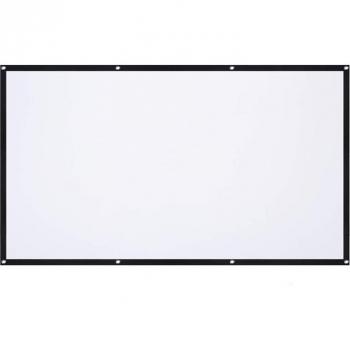 Pantalla de proyector HD 16:9 plegable portátil anti-luz y anti-pliegue para cine en casa y al aire libre