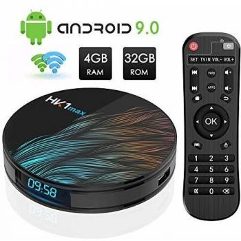 Android TV Box, Android 10.0 TV Box Ram 4GB Rom 32GB H616 Quad-Core Support 4K 2.4G/5.0G Dual WiFi BT 5.0 Hdmi 2.0 Ethernet