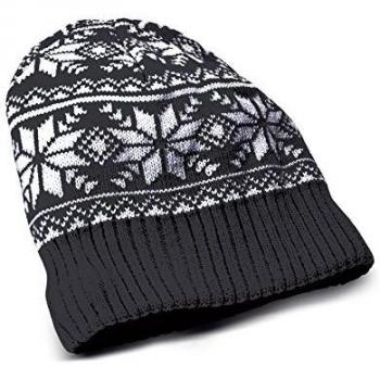 Celly Gorro de Punto de Invierno con Auriculares Integrados, Negro