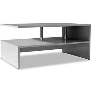 White Engineered Wood Coffee Table 90x59x42 cm