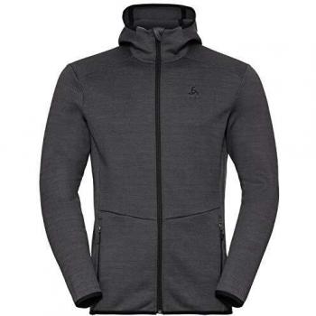 Odlo Hoody Midlayer Full Zip Haven X-Warm Jersey, Hombre, Gris Grafito, XX-Large