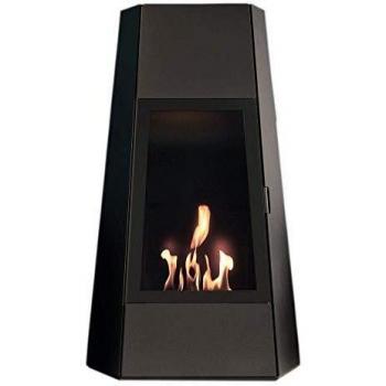 Shanghai - Chimenea de pie de bioetanol, 3000 W, color negro