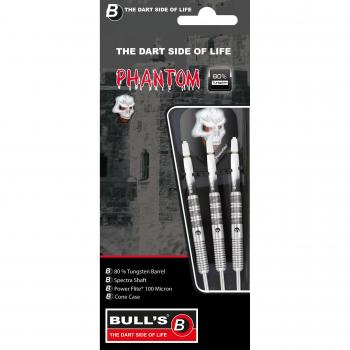 Bull 's Phantom PT1 Steel Dart, Plata, 21 g
