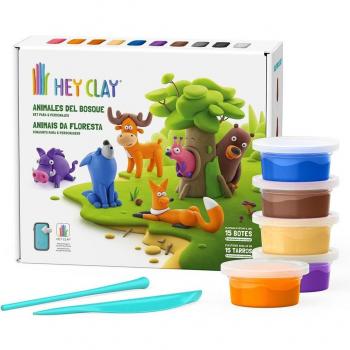 Hey Clay Pack Deluxe - Set de Plastilina Multicolor con Accesorios y Moldes