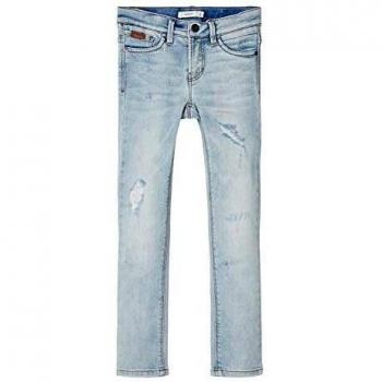 NAME IT Nkmtheo Dnmtem 1305 Pant Noos Jeans, Mezclilla Azul Claro, 158 para Niños