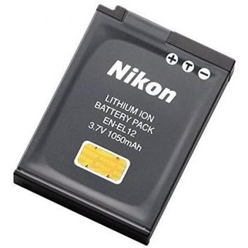 Batería de Litio-Ion Nikon EN-EL12, 3.7V, 1050mAh para Fotografía