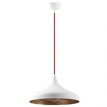 Lámpara de Techo Colgante Blanca y Dorada - Modelo 23 E27