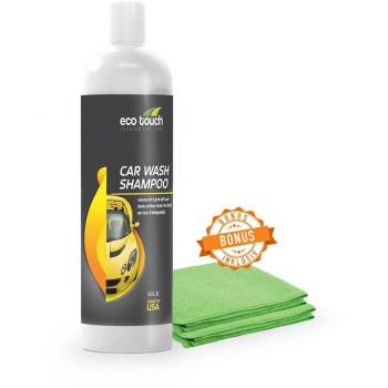 Auto Champú de Eco Touch – Turbo auto limpiador concentrado con Gratis paño de microfibra para blanco, multicolor Auto – Respetuoso con el medio ambiente mano contra insectos con abperle Efecto de espuma Intensivo activo – 500 ml