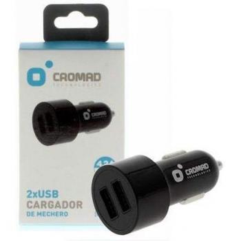 CROMAD Cargador de Mechero 4.2 2X USB