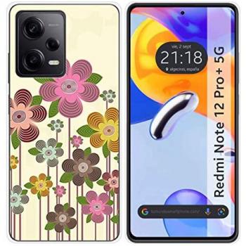 Funda de Silicona para Xiaomi Redmi Note 12 Pro+ Plus 5G con Diseño Primavera En Flor