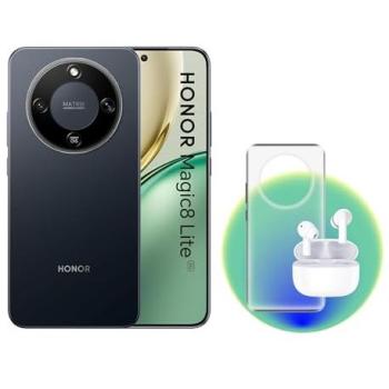 Honor Magic8 Lite 5G Smartphone 6.79 (17.2 cm) 8GB RAM, 256GB, Negro, con Auriculares Choice X7 Lite y Funda TPU