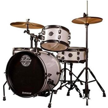 Ludwig LC178X Pocket Kit White Sparkle - Set de batería enfocado para niños