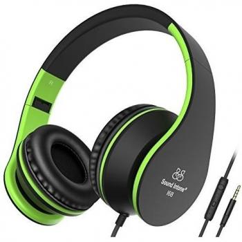 Sound Intone I68 Auriculares Plegable Estirable On-ear con Micrófono en línea Control del Volumen para Teléfonos Inteligentes /Ipod/Ipad/MP3/PC