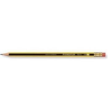 Staedtler 92437 Lápiz Noris Hb 2 con Goma de Borrar