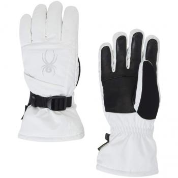 Spyder Synthesis GTX Guantes de Esquí, Mujer, Blanco, M