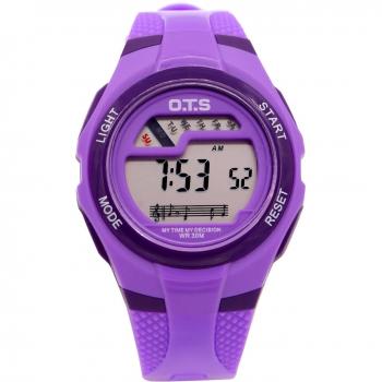 OTS - Reloj Digital Deportivo con Alarma Impermeable Luminoso de Cuarzo Cronómetro para Niños Niñas y Estudiantes