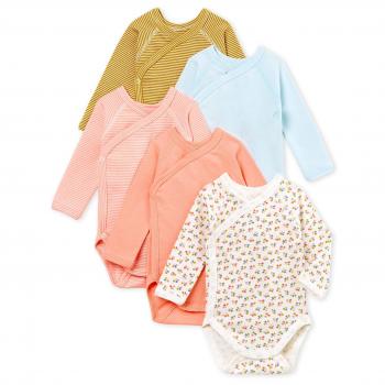 Petit Bateau 5 Bodies N, Body para Bebés, 00, 68