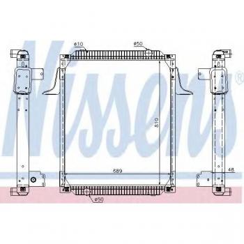 Radiador de refrigeración del motor NISSENS 67257