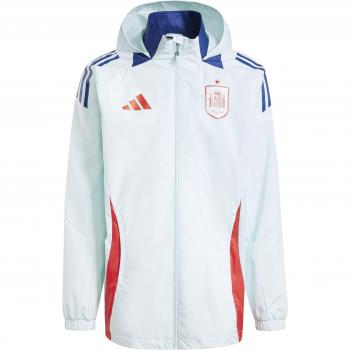 adidas 2024-2025 Spain Allweather Jacket (Mint) - Blue - male - Size: XXL 46-48 Chest