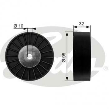 Correa poli V FleetRunner™ GATES T36135 con polea inversión/guía