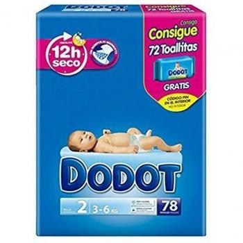 Dodot Etapas T.2 Primeros Meses 4 - 8 Kg - 78 unidades