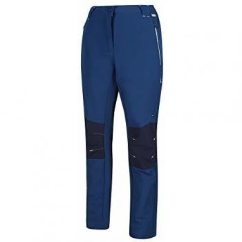 Regatta Questra II - Pantalones de Senderismo para Mujer, Resistentes al Agua, Resistentes al Viento, elásticos, para Mujer, Mujer, Pantalones, RWJ215R 91Q08L, Prussian/Azul Marino, 36