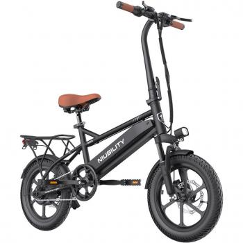 Niubility B16S Bicicleta Eléctrica con Motor de 350W, Batería de 36V 14.5Ah, Neumáticos de 16 x 2.125 Pulgadas, Velocidad