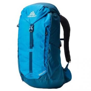 Mochila de Senderismo Gregory Zulu 28 LT - Color Azul Horizon, Volumen 28L, Diseño Robusto y Versátil para Hombre