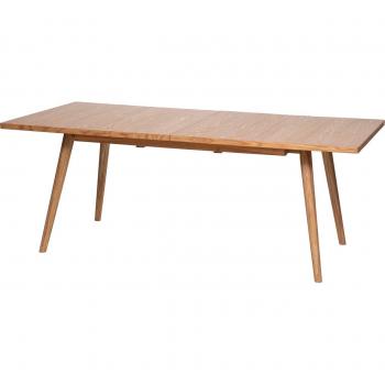 Mesa de comedor extensible Digha Acra 200/250 cm - natural - madera de roble - Atmosphera créateur d'intérieur