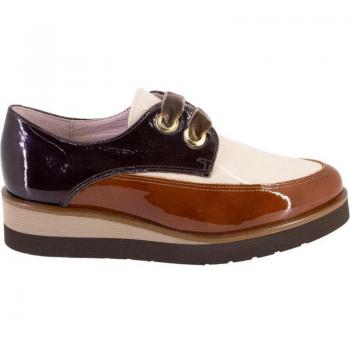 Zapatos con cordones de mujer NIVAL ANGEL color hielo 623