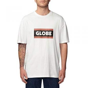 Globe Relax tee Camiseta, Hombre, White, XS