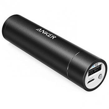 Anker PowerCore+ mini (Super Batería Externa 3350 mAh de Aluminio con Forma de Lápiz Labial) Cargador Portátil para iPhone, iPad and Samsung Galaxy y más
