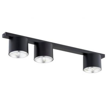 Lámpara de Techo Nano EPIKASA, Acero Negro con Recubrimiento de Polvo, 70x11,5x11,5 cm