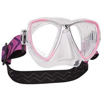 Scubapro Synergy - Minifalda transparente con correa cómoda, color rosa y plateado