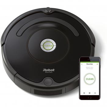 Robot aspirador con conexión Wi-Fi iRobot Roomba 671 - Tecnología Dirt Detect - Sistema de limpieza en tres fases - Sugerencias personalizadas - Compatible con tu asistente de voz