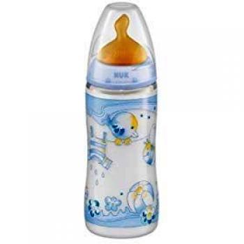 NUK BIBERON PLAST.250ML 0-6M AZZURRO
