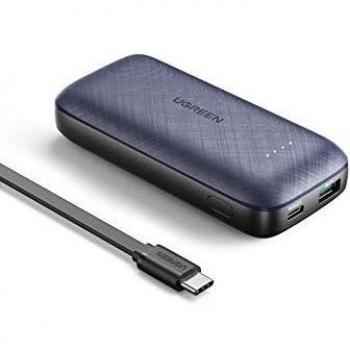 UGREEN Batería Externa Movil 10000mAh Ultrarrápido Power Delivery 18W, Mini Power Bank USB Tipo C Carga Rapida QC 3.0 para iPhone 11, XR, XS, 8, iPad Pro 2020, Xiaomi Note 7, Note 8, Pocophone F1, A2