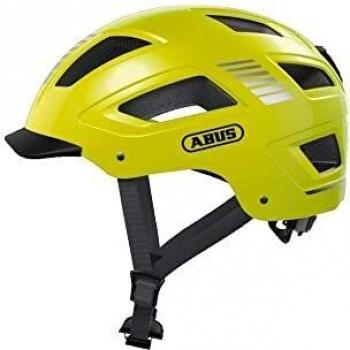 ABUS Hyban 2.0 City Helmet - Durable Bicycle Helmet for Daily Use with ABS Hard Shell - for Women and Men - Yellow, Size M