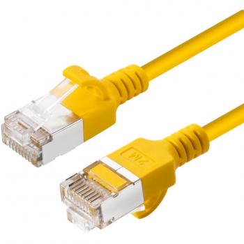 Microconnect Cable de Red Cat6a U/FTP Slim Amarillo 5m